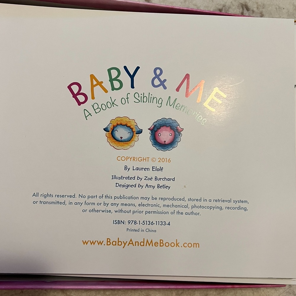Baby & Me Sibling Memories Book! - Picture 3 of 4